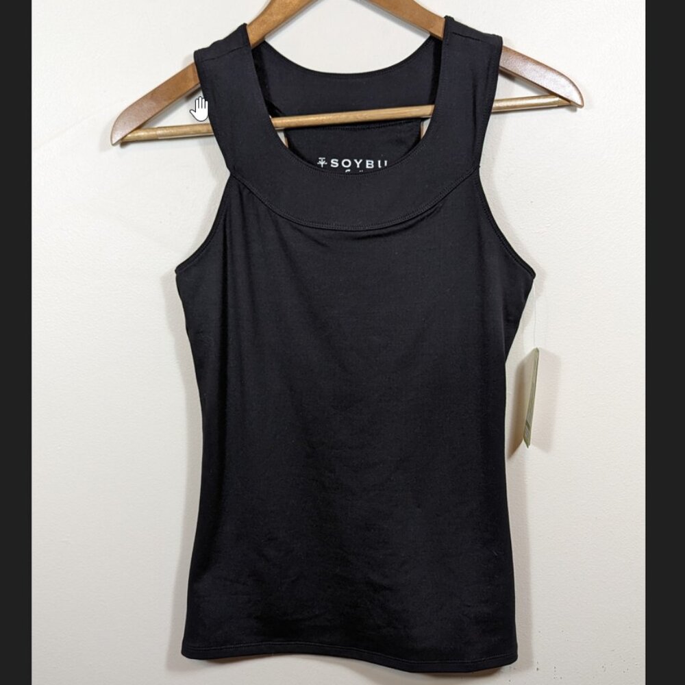 Soybu Women's Black Racerback Tank Top Size Small NWT